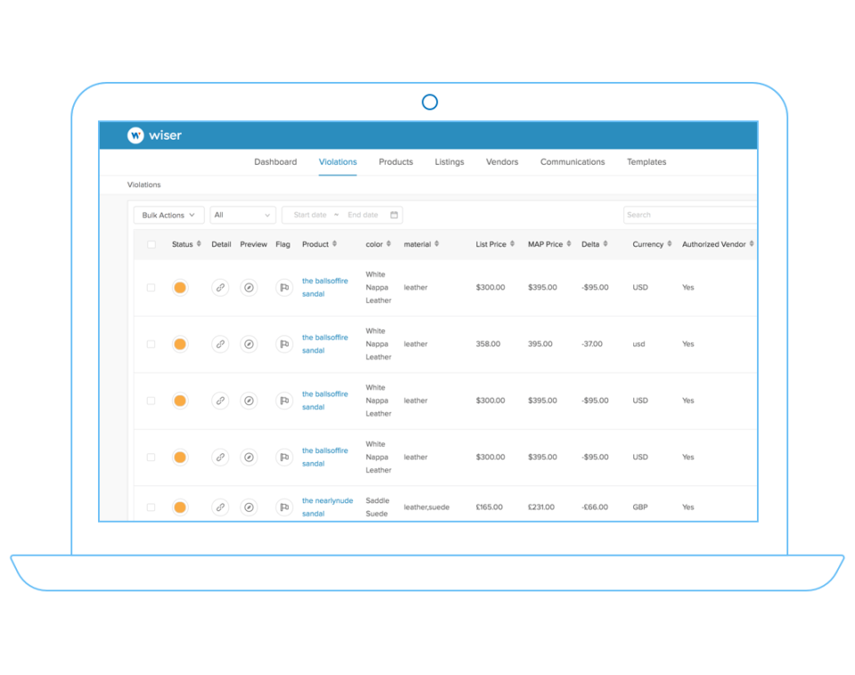screenshot of MAP Monitoring & Case Management